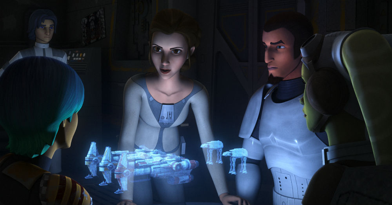 Princess Leia appeared on Rebels season two. Maybe she’ll be back.